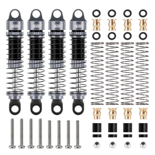INJORA 53mm Threaded Oil Shocks for 1/18 Redcat Ascent-18 HPI Venture18