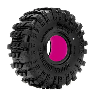 MEUS Racing MS6 Super Bouncer Tires & Super Soft Silicone Inserts for 1/18 TRX4M 1/24 SCX24 FCX24 AX24