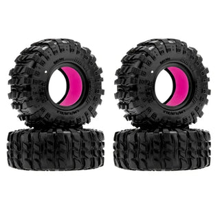MEUS Racing MS6 Super Bouncer Tires & Super Soft Silicone Inserts for 1/18 TRX4M 1/24 SCX24 FCX24 AX24