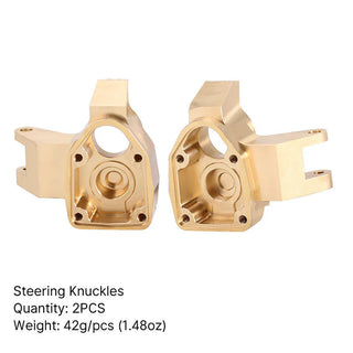 INJORA Brass Steering Knuckle Portal Cover Counterweight for 1/18 UTB18 Capra