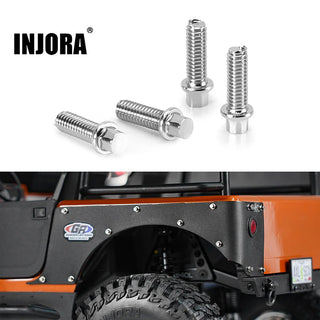 INJORA 28PCS Scale Steel Rear Corner Screws for 1/10 SCX10 III CJ-7