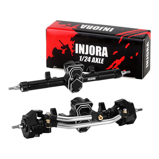 INJORA +4mm ProSteer Double Joint Aluminum Axle for 1/24 SCX24