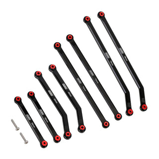 INJORA 8PCS Aluminum High Clearance 4 Links Kit for Axial SCX24 Gladiator Power Wagon