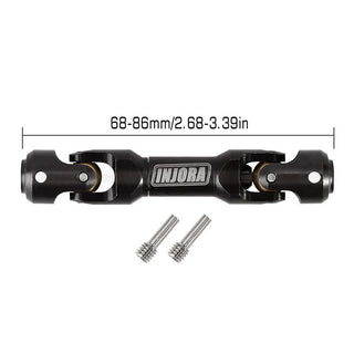 INJORA Steel Heavy-Duty Drive Shaft for 1/10 RC Car Crawler