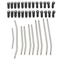 MEUS Racing 1/10 Stainless Steel Links 313mm Wheelbase Linkage Set for Axial SCX10 II 90046 90047 90035