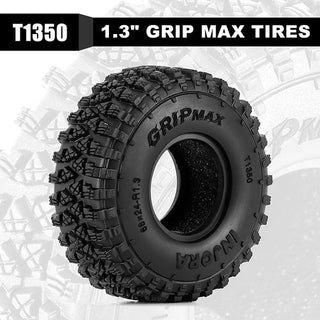 INJORA 1.3" 68*24mm S4 Gripmax Tires for 1/18 1/24 RC Crawlers (T1350)