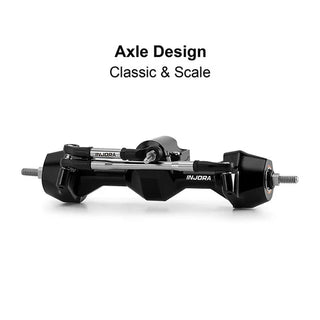 INJORA Stock Width Axles with Brass Steering Knuckles for 1/30 SCX30