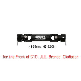 INJORA 1PCS Hardened Steel Center Drive Shaft for SCX24 Mods