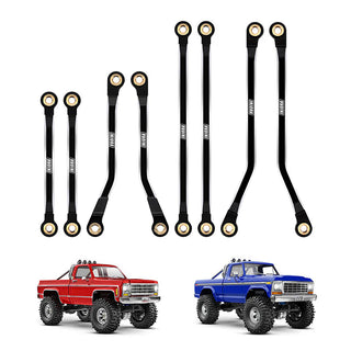 INJORA CNC Aluminum High Clearance Links Set for 1/18 TRX4M High Trail K10 F150 (4M-73)