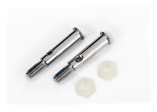 Traxxas 2437 Front axles (2)/ 4mm nylon locknuts (2)