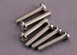 Traxxas 2563  Screws, 3x15mm roundhead machine (6)