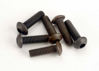 Traxxas 2577  Screws, 3x10mm button-head machine (hex drive) (6)