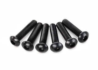 Traxxas 2593  Screws, 3x14mm button-head machine (hex drive) (6)
