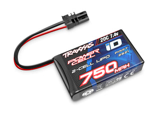 750 mAh 7.4 Volt 2-Cell LiPo Battery