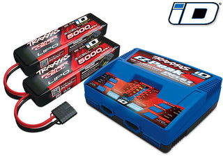 Traxxas Battery/charger completer pack (includes #2972 Dual iD charger (1), #2872X 5000mAh 11.1V 3-cell 25C LiPo iD® Battery (2))