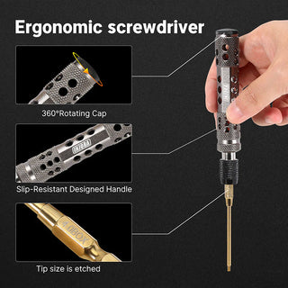 INJORA 8-in-1 Hex Screwdrivers Nut Drivers Quick Change RC Tool Kit for TRX4M SCX24 Ascent-18