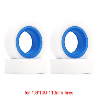 INJORA 1.9" Dual Stage Foam Inserts with Blue EVA Inner Ring for 100-110