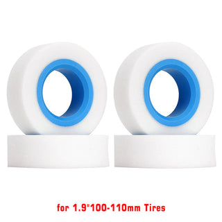 Sale INJORA 1.9" Dual Stage Foam Inserts with Light Blue TPE Inner Ring for 100-110 114-120mm Tires