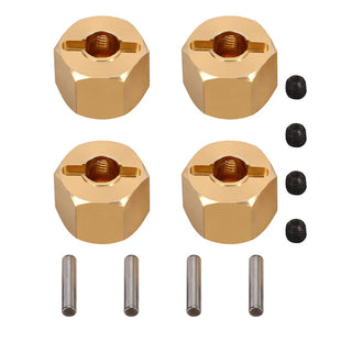 INJORA 12mm Brass Wheel Hex Hub Extenders for 1/10 RC Crawlers