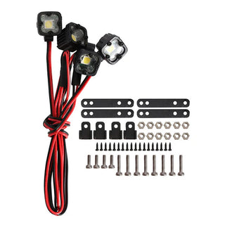 INJORA RC Car Bright LED Lights Headlight Spotlight for 1/10 RC Crawler