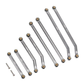 INJORA 8PCS Aluminum High Clearance 4 Links Kit for Axial SCX24 Gladiator Power Wagon