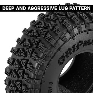 INJORA 1.3" 68*24mm S4 Gripmax Tires for 1/18 1/24 RC Crawlers (T1350)