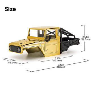 INJORA Limited Edition IR40-24 Half Truck Body for 1/24 SCX24 (Gold)