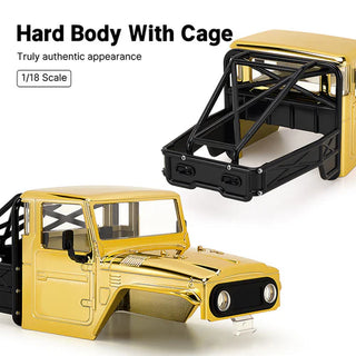 INJORA Limited Edition IR40-18 Half Truck Body for 1/18 TRX4M Defender Bronco (Gold)