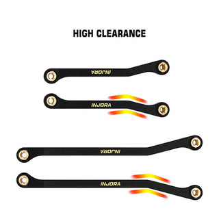 INJORA Black Brass High Clearance Links for 1/18 Redcat Ascent-18 APEX