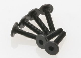 Traxxas 3646   Screws, 3x15mm flat-head machine (hex drive) (6)
