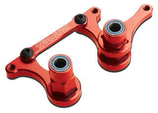 Traxxas 3743X  Steering bellcranks, drag link (red-anodized 6061-T6 aluminum)/ 5x8mm ball bearings (4)/ hardware (assembled)
