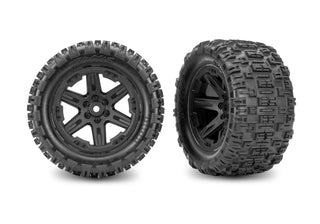 PART#: 3797-BLK RXT 2.8" Black Wheels & Sledgehammer ST Tires (2)