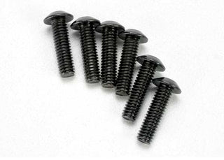 Traxxas 3938  Screws, 4x14mm button-head machine (hex drive) (6)