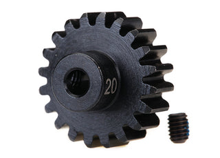 Traxxas 3950X Gear, 20-T pinion (32-p), heavy duty (machined, hardened steel) (fits 3mm shaft)/ set screw