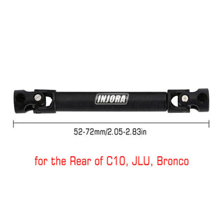INJORA 1PCS Hardened Steel Center Drive Shaft for SCX24 Mods