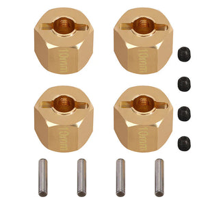 INJORA 12mm Brass Wheel Hex Hub Extenders for 1/10 RC Crawlers