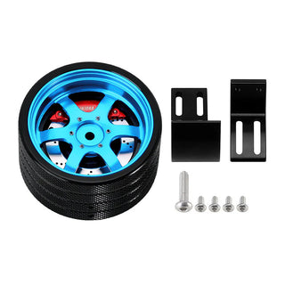 [Clearance Sale] INJORA Aluminum One-handed Control Steering Wheel for TQI Transmitter TRX4M TRX4 TRX6 Slash Summit