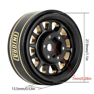 INJORA 1.0 Plus Brass -3.75mm Offset Wheels for Micro Crawlers (W1101)