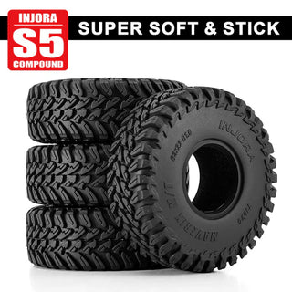 INJORA 1.0" 63*22mm MAVERIX M/T Tires (T1025) (4)