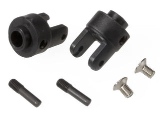 Traxxas 4628R  Differential output yokes, black (2)/ 3x5mm countersunk screws (2)/ screw pin (2)