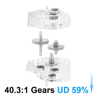 INJORA Complete Transmission with Acrylic Housing for 1/18 TRX4M