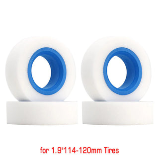 INJORA 1.9" Dual Stage Foam Inserts with Blue EVA Inner Ring for 100-110