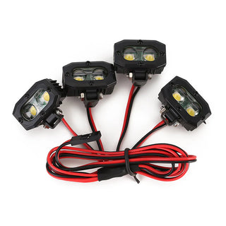 INJORA RC Car Bright LED Lights Headlight Spotlight for 1/10 RC Crawler