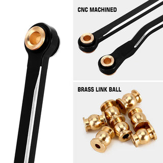 INJORA CNC Aluminum High Clearance Links Set for 1/18 TRX4M High Trail K10 F150 (4M-73)