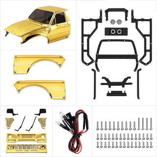 INJORA Limited Edition IR60-24 Pickup Hard Body for SCX24 C10 JLU Bronco Base Camp 4Runner (Gold)