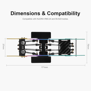 INJORA Rainbow Titanium LCG Chassis Kit for 1/24 SCX24