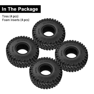 INJORA 1.0" 63*22mm MAVERIX M/T Tires (T1025) (4)