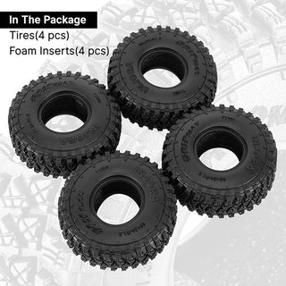 INJORA 1.3" 68*24mm S4 Gripmax Tires for 1/18 1/24 RC Crawlers (T1350)