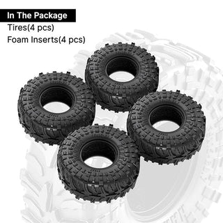 INJORA 0.7" 39*15mm HAMROK Tires for 1/30 SCX30 (T7027)