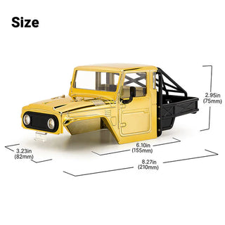 INJORA Limited Edition IR40-18 Half Truck Body for 1/18 TRX4M Defender Bronco (Gold)
